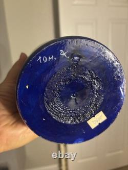 Signed 10-Piece Russian Matryoshka 11? Blue Gzhel Folk Tale Scenes