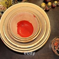 Signed 14 Pce Russian Hand Painted Matryoshka Nesting Doll Incomplete