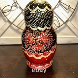 Signed 14 Pce Russian Hand Painted Matryoshka Nesting Doll Incomplete
