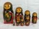 Signed Rare 8 Vintage Russian Doll Matryoshka 8 Nesting Dolls Folk Art Stories
