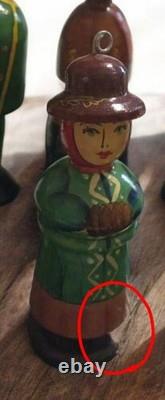 Signed Russian Nesting Dolls from Russia Babushka Signed Hand Painted 7 Dolls