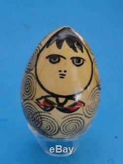 Signed Russian Nesting Egg Dolls
