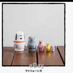 Snoopy Museum Tokyo Limited Matryoshka Russian Nesting Dolls 5P Peanuts Charles