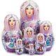 Snowqueen Doll Nesting Doll Matryoshka Russian Doll Hand Painted In Russia