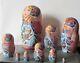 Soviet Morozko (frosty) Fairy Tale Scenes Big Russian Wooden Matryoshka 10 Dolls