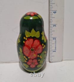 Stacking Traditional Wood Russian Matryoshka Nesting Dolls Set of 9 Signed 13