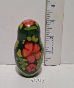 Stacking Traditional Wood Russian Matryoshka Nesting Dolls Set of 9 Signed 13