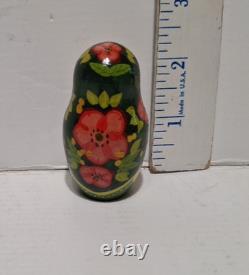 Stacking Traditional Wood Russian Matryoshka Nesting Dolls Set of 9 Signed 13