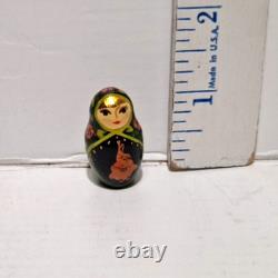 Stacking Traditional Wood Russian Matryoshka Nesting Dolls Set of 9 Signed 13