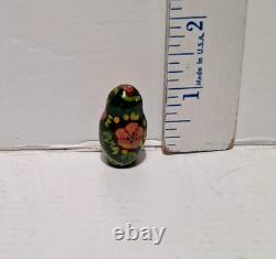 Stacking Traditional Wood Russian Matryoshka Nesting Dolls Set of 9 Signed 13