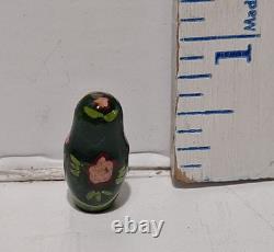 Stacking Traditional Wood Russian Matryoshka Nesting Dolls Set of 9 Signed 13