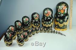 Stunning 1999 Russian 25 Pieces Matryoshka Nesting Doll 13 Fairy Tales