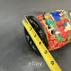 Stunning 9 Hand-Painted 10-Piece Russian Matryoshka Nesting Doll Set Signed