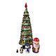 Tall Christmas Tree Santa Snowman Nesting Dolls Set Handcrafted Holiday Gifts