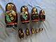 Ten Romanovs Dynasty Hand-painted Wooden Nesting Dolls By Vishnyakov V. V