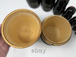 Ten Romanovs Dynasty Hand-Painted Wooden Nesting Dolls by Vishnyakov V. V