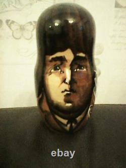 The Beatles 5 Nest Hand Made & Painted Russian Doll John Lennon Paul Mccartney
