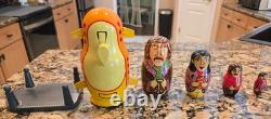 The Beatles Yellow Submarine Wooden Russian Nesting Dolls Made in Russia 2000