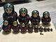 Tiny & Unique Russian Nesting Doll, 6 Set Of 15, Collectible, Signed