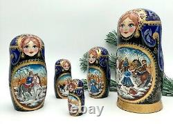 Traditional Matryoshka, Russian Nesting dolls, Babushka