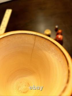 Twin Birth Red Headed Rare Signed Russian Handmade 5 Pce Matryoshka Nesting Doll