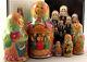 Unique Russian Fedoskino Style Nesting Doll Tsar Saltan 5 Pc Sign 90-s