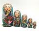Unique Russian Nesting Doll Butterfly Hand Painted Babushka