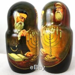 Unique Russian Nesting Doll Jewish Holidays- Artist Signed