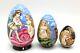 Unique Shape Apple Russian Hand Painted Nesting Doll Thumbelina Fairy Tale
