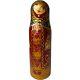 Vintage Matryoshka Bottle Holder Small Russian Nesting Doll Handmade 7.25 High