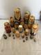 Vintage Wooden Russian Nesting Dolls Soviet Leaders Matryoshka Hand Painted