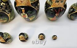 VTG Ceprueb Nocag Russian Fairy Tale Matryoshka Wooden Nesting Dolls 14