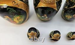 VTG Ceprueb Nocag Russian Fairy Tale Matryoshka Wooden Nesting Dolls 14