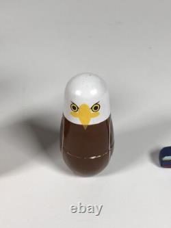 VTG DISNEY CRUISE LINE DCL MICKEY RUSSIAN NESTING DOLLS SET Holland Lumberjack