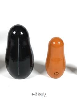 VTG DISNEY CRUISE LINE DCL MICKEY RUSSIAN NESTING DOLLS SET Holland Lumberjack