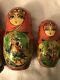 Vintage 10pcs Signed Matryoshka Russian Nesting Doll Jumbo 10 In To 1 In Pearls