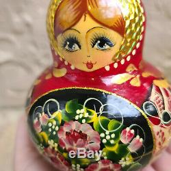 Vintage 10 Piece Exclusive Babushka Matryoshka Russian Stacking Nesting Dolls 5