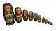 Vintage 12 Piece Russian Nesting Dolls Signed Mockba 1991 Church Motifs