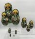 Vintage 1993 Russian Sergiev Posad Matryohska Wooden Nesting Dolls 10pc /s