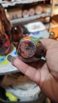 Vintage ARTISAN Signed Religious Russian Nesting Matryoshka 5 Wood Dolls