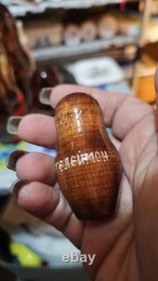 Vintage ARTISAN Signed Religious Russian Nesting Matryoshka 5 Wood Dolls