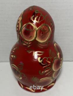 Vintage Ceprueb Nocag Hand Painted Signed Russian Nesting Doll 20 Piece Set Rare
