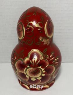 Vintage Ceprueb Nocag Hand Painted Signed Russian Nesting Doll 20 Piece Set Rare