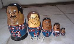 Vintage, Classic NBA New York Knicks 5 piece Russian Nesting Dolls set