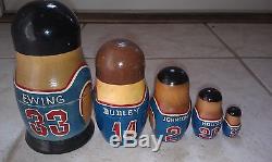 Vintage, Classic NBA New York Knicks 5 piece Russian Nesting Dolls set
