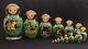 Vintage Collectable Russian Fairy Tales Nesting Doll 15 Pc 11 Signed 1994