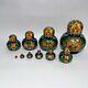 Vintage Complete Ceprueb Nocag Hand Painted Signed Russian Nesting Doll 10-piece