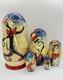 Vintage Dr Seuss Matryoshka-5 Piece Russian Nesting Doll, Artist Signed, 7 Rare