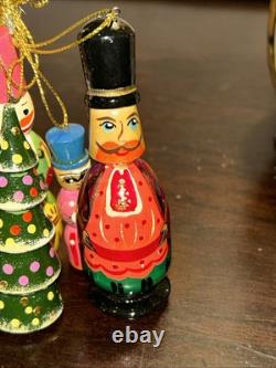Vintage Exquisite Winter Scene Matryoshka Ornament Nesting Doll