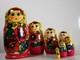 Vintage Handmade 7 Pieces Traditional Russian Nesting Dolls
